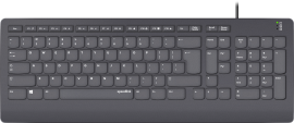 SL-640009-BK-US HI-GENIC Antibacterial Keyboard, black - US-Layout