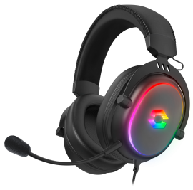 SL-860017-BK CONUX RGB Stereo Gaming Headset - for PC/PS5/PS4/Xbox SeriesX/S/Switch/OLED/Lite , black